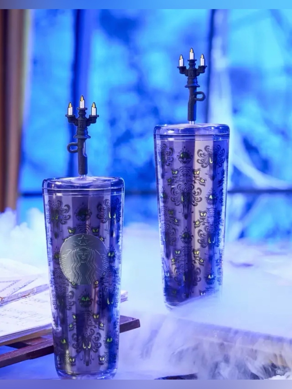 The Haunted Mansion Wallpaper Starbucks® Travel Tumbler ONE ONLY